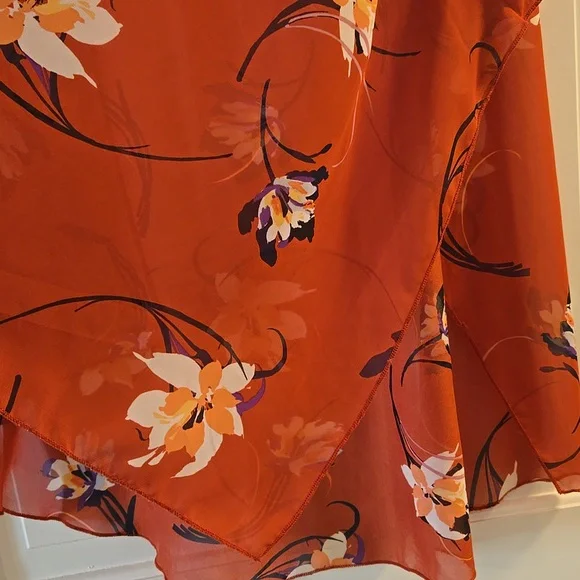 Emory Park Floral Kimono Cover-Up in Red - Picture 3 of 5